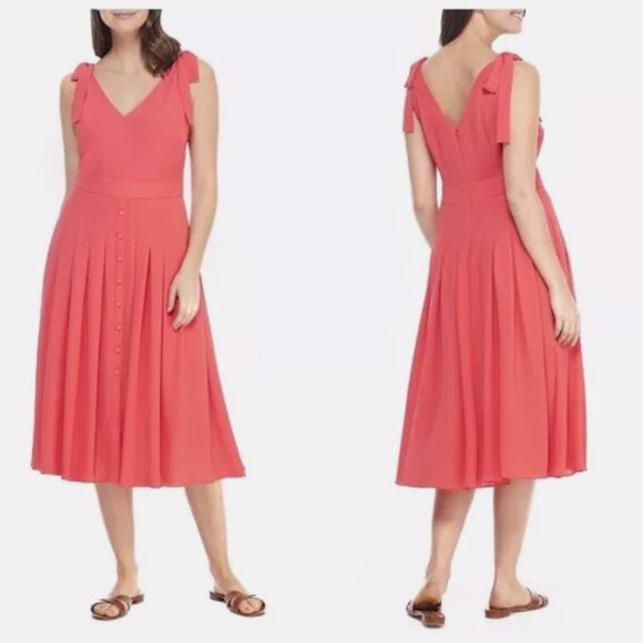 Gal Meets Glam Coral Dress - Picture 1 of 5